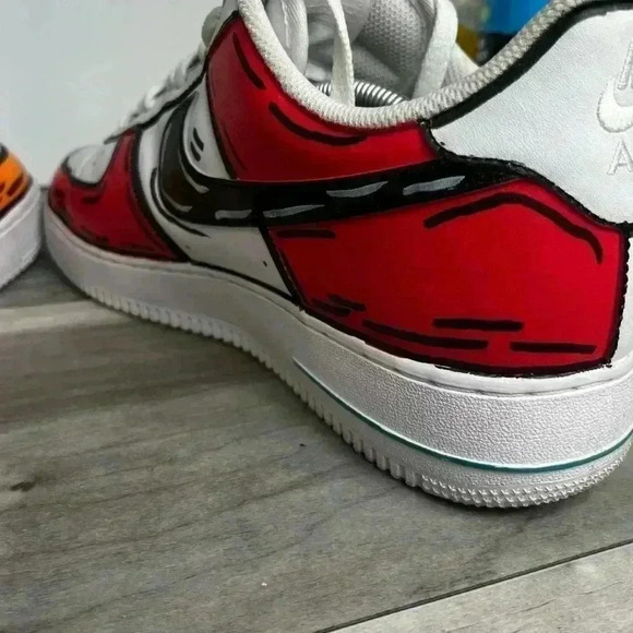 Nike AF1 Low Custom Teenage Mutant Ninja Turtle Cartoons Men’s 12 Air Force - Picture 9 of 14